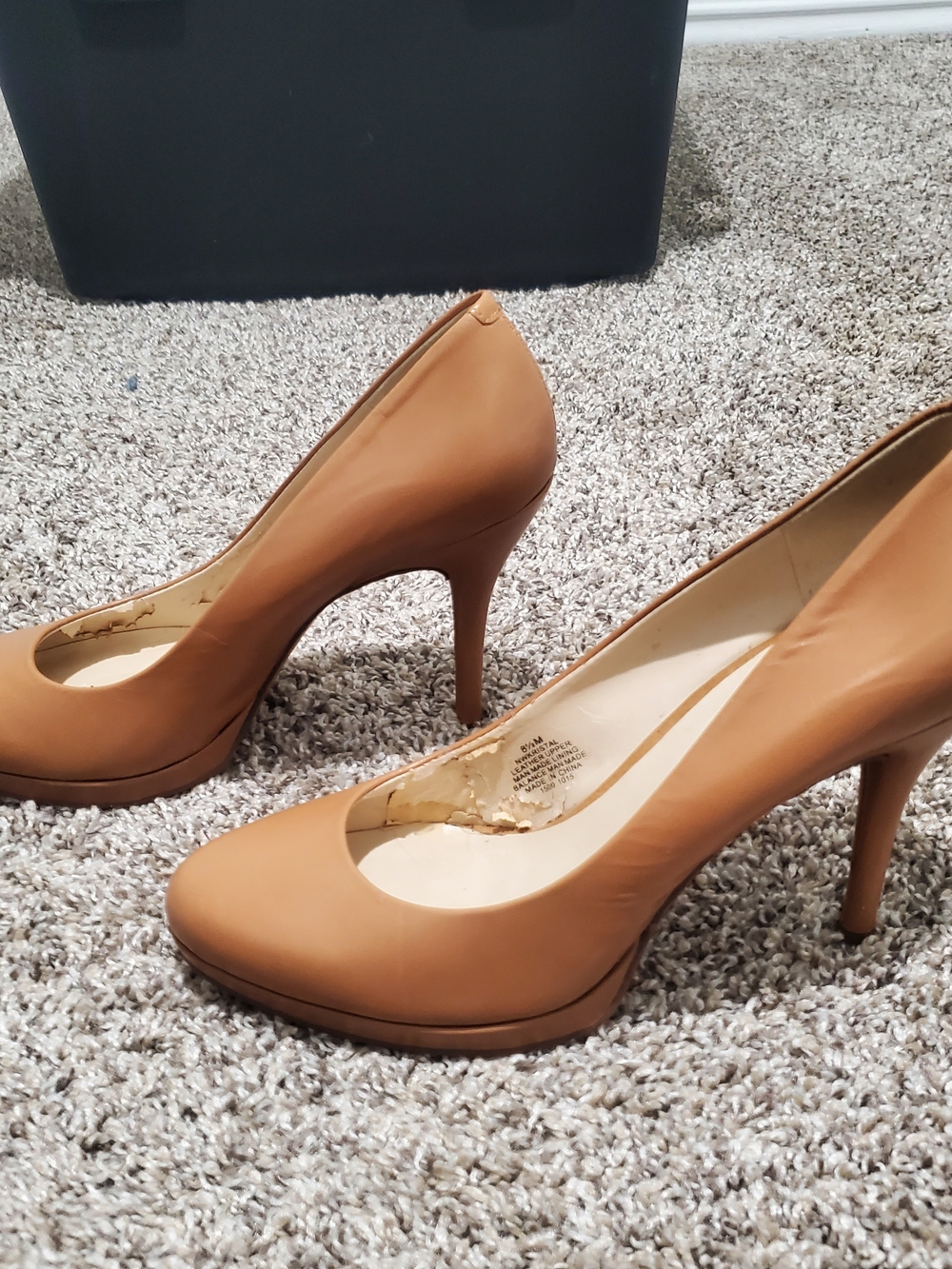 Nine West Kristal Platform Pump Leather, Women's Size 8.5